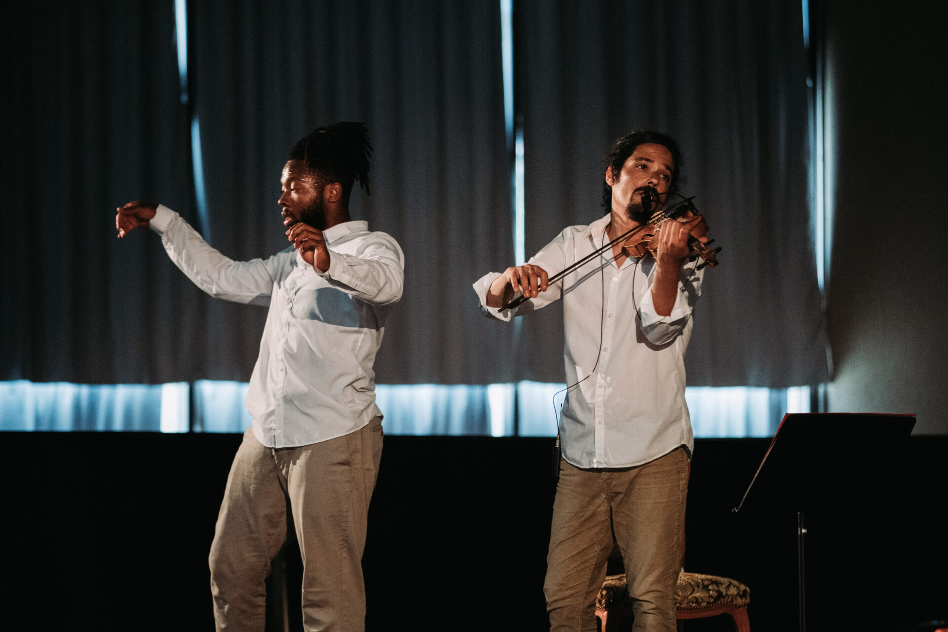 Le musicien et le danseur de FugaCités danse