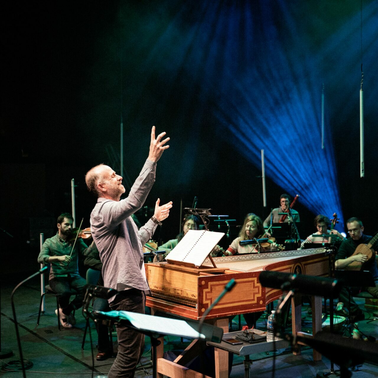Le chef d'orchestre Franck-Emmanuel Comte à l'Auditorium de Lyon